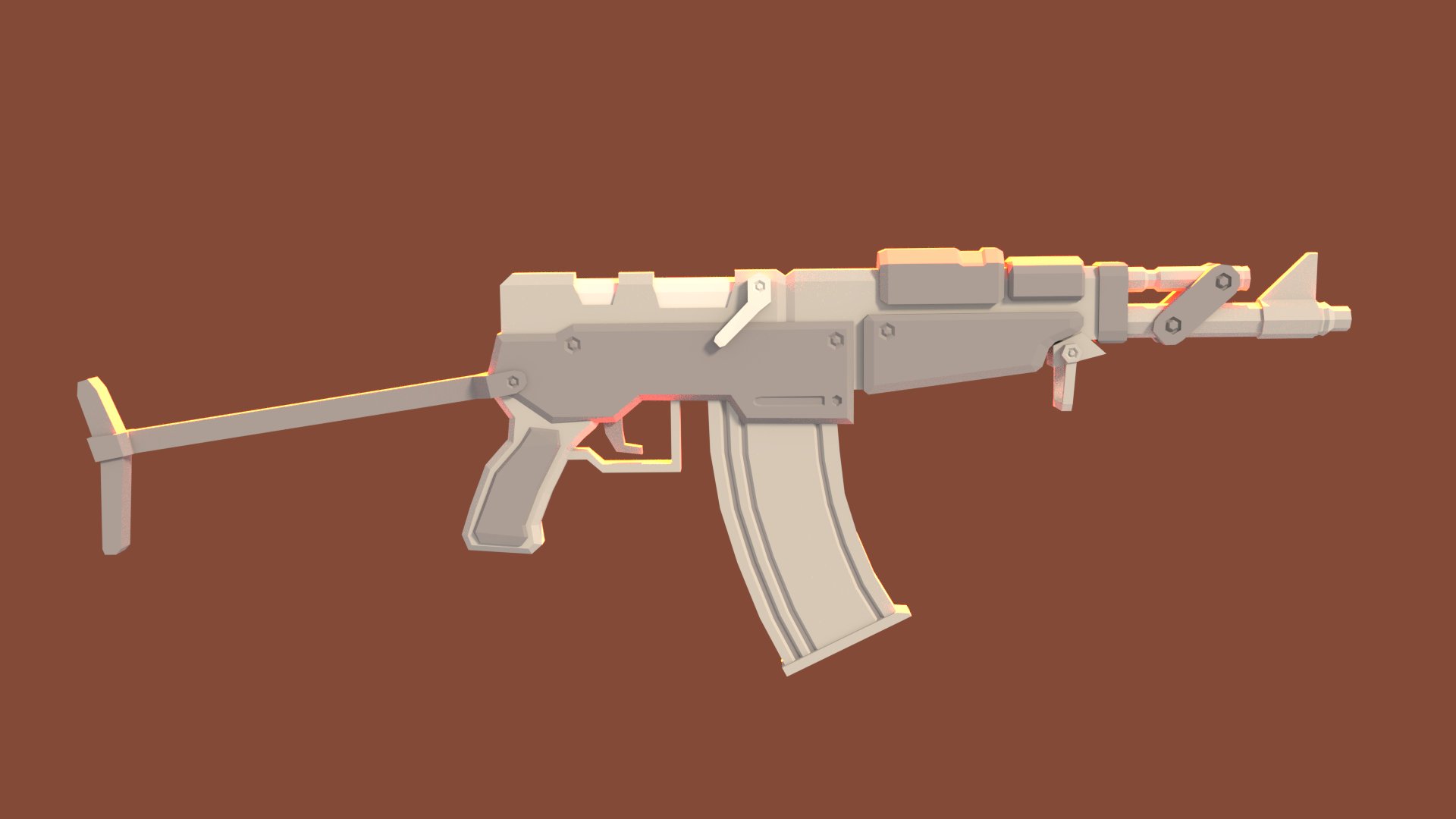 LowPoly Futuristic Guns preview image 2